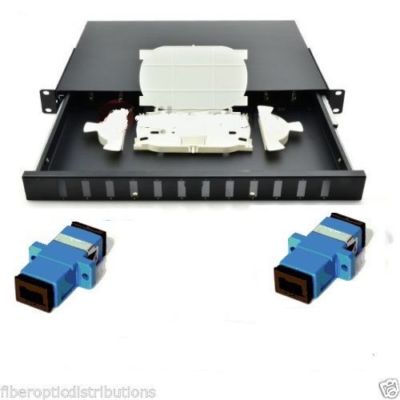 Fiber Optic  Patch Panel,12 Port Loaded  SC Simplex,Rackmount - 36718