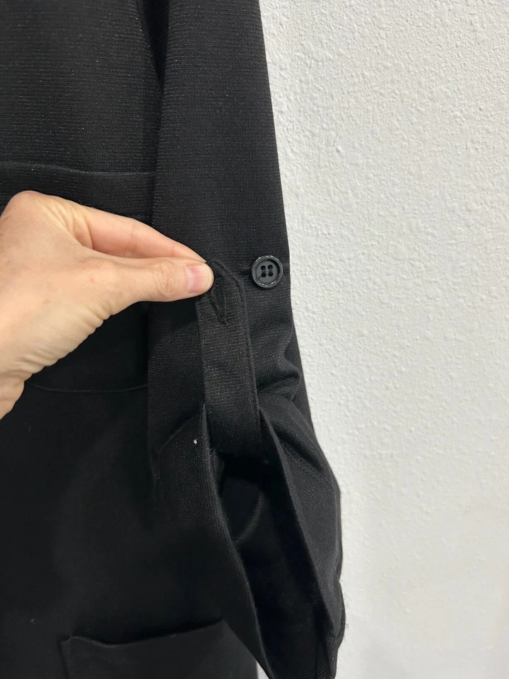 Energie Womens Black Long Sleeve Blazer Jacket Pockets Button Details Size XL - Image 4 of 4