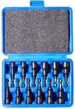 12 Piece 2-9/16" Magnetic Nut Driver Setter Set, SAE & Metric, w/Storage Box