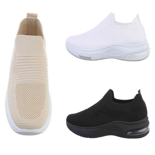 Sneakers senza lacci elasticizzate sportive scarpe da donna basse fitness  corsa | eBay