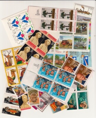 61c  POSTCARD RATE 100 3 STAMP COMBOS  WAY BELOW  $61 FACE VALUE