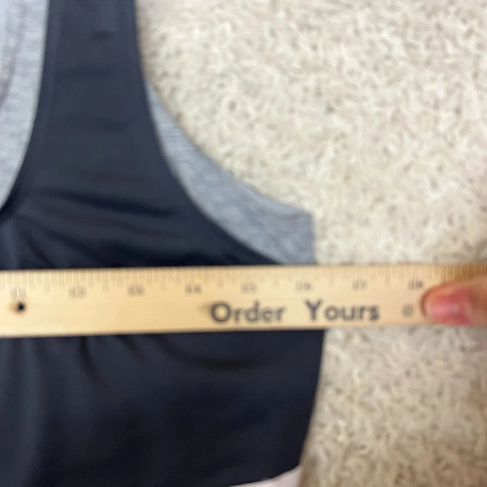 Camiseta sin mangas Bolle para mujer pequeña negra gris blanca ocio entrenamiento gimnasio yoga activo Foto 4 de 4