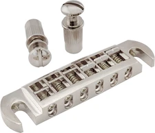 Nickel 52.5mm Tune-O-Matic Pigtail Wraparound Bridge For LP Guitar