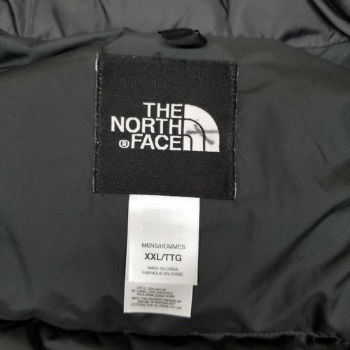 The North Face Nuptse 700 Goose Down Puffer Vest Grey/Red Men's Size XX-Large - Picture 2 of 10