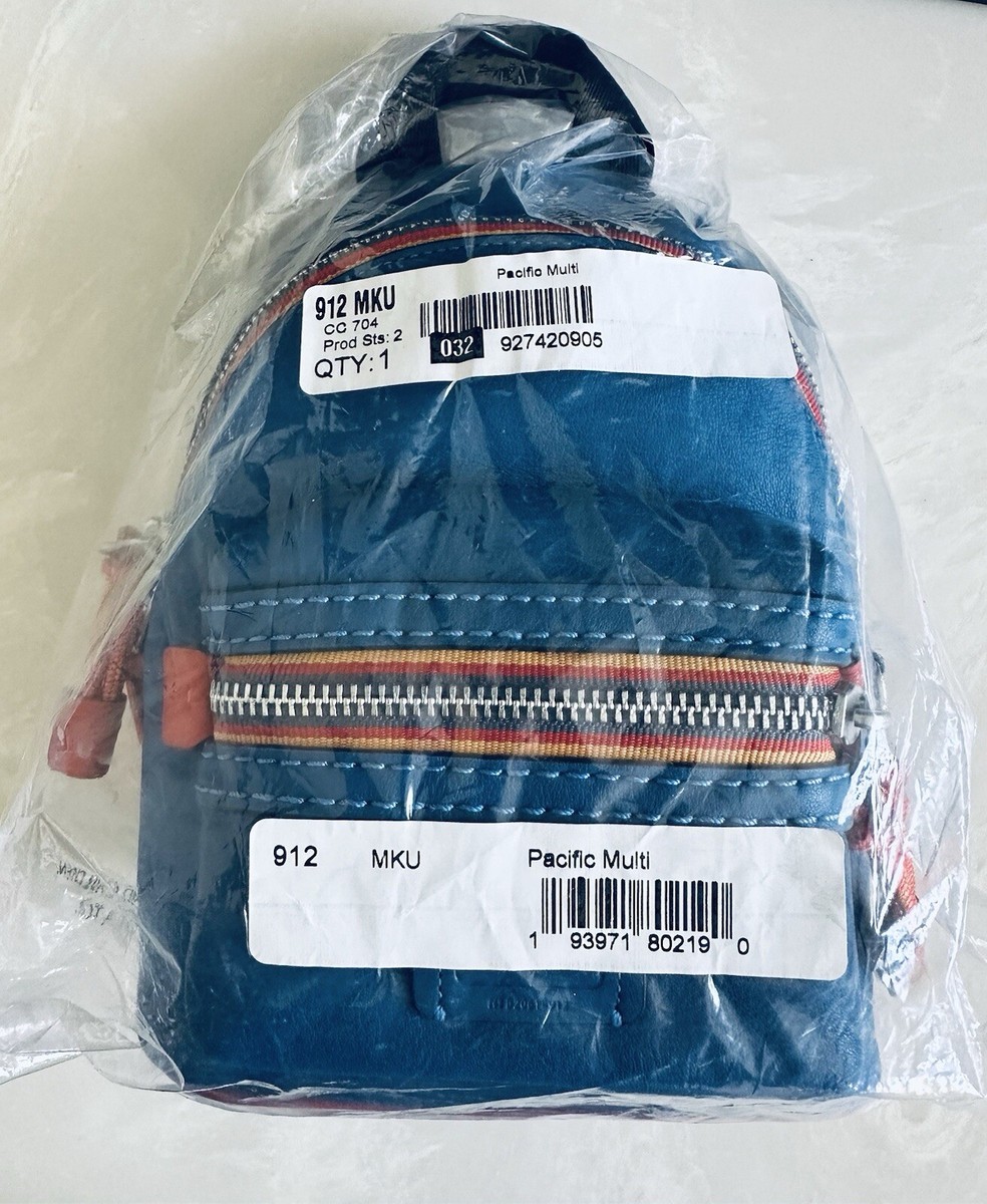 NEW COACH PACIFIC BLUE LEATHER ACADEMY 15 MINI BACKPACK 912 | eBay