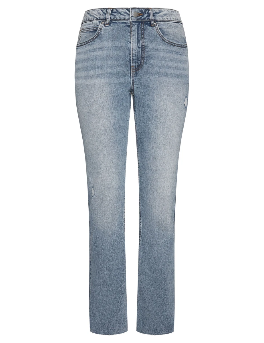 KATIES Womens Jeans Blue Full Length Cotton Pants Denim Work Clothes