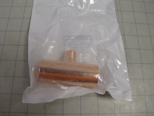 Nibco 611R-CB 1" x 1" x 1/2" Copper Reducing Tee NEW