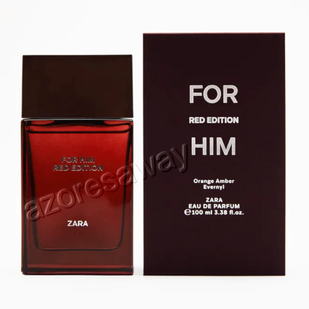 Zara for HIM RED EDITION Eau de Parfum Man Fragrance Amber Orange