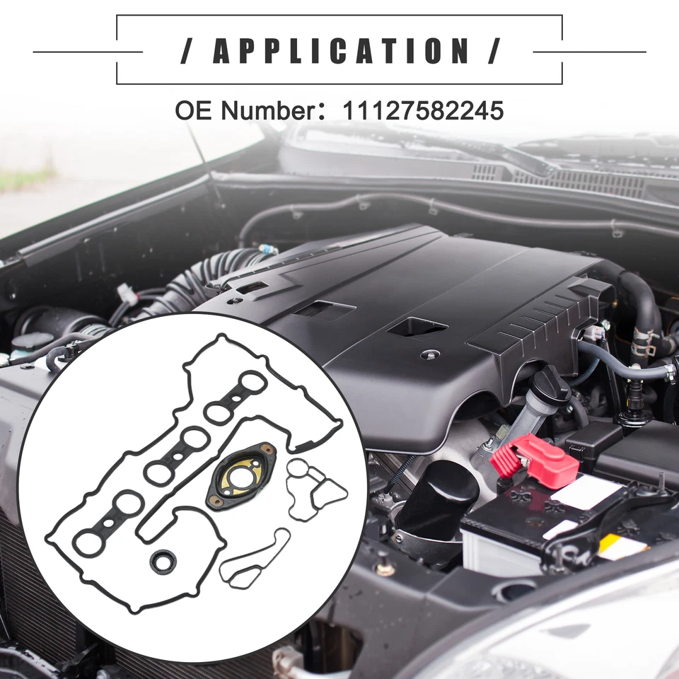 Kit de junta de cubierta de válvula de motor 11127552280 para BMW 528xi 535xi 3,0 L L L6 - Gas 2008 Foto 3 de 4