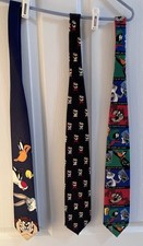 Three Classic Looney Tunes Neck Ties - Excellent Condition         2095 
