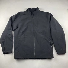 Lululemon RepelShell Jacket Mens Small Black Zip Waterproof Relaxed Like New