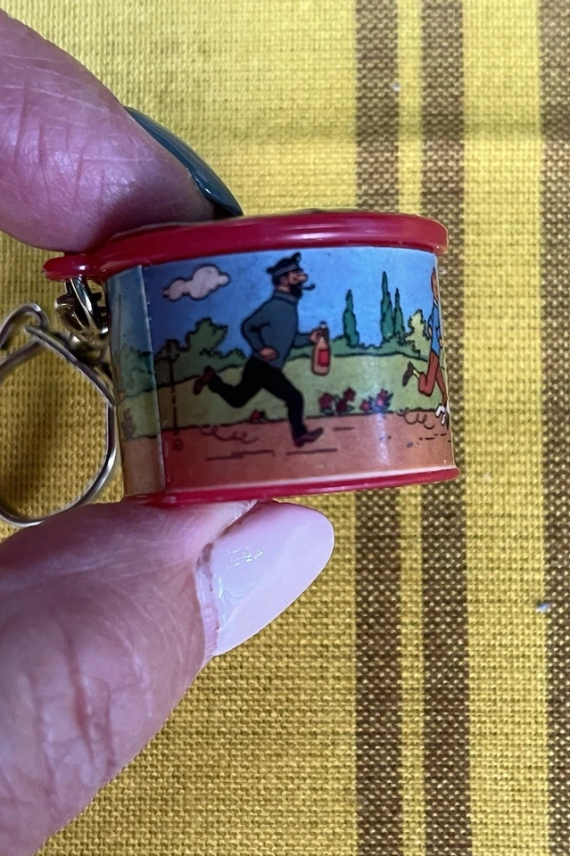 TINTIN / HERGÉ PORTE-CLES PUBLICITAIRE BOITE BONBONS BROCHET CONFISEUR TBE - Image 4 of 4