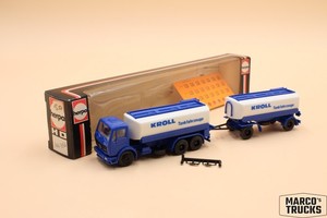 Herpa 1/87 - Camion Scania 143 M 500CV Avec Tanker Silo Alfred Gennen - Réf 186483