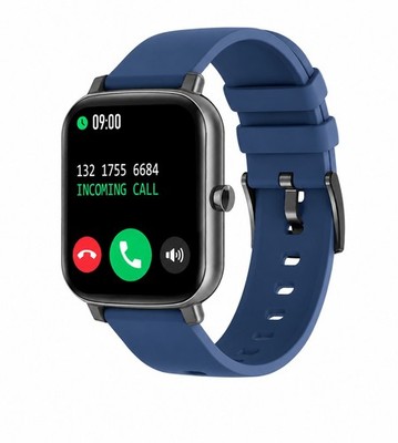 QTIYE Smartwatch, Bluetooth-Anruffunktion 44mm HD-Touchscreen, Wasserdicht, blau