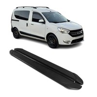 Trittbretter Seitenschweller FüR Dacia Dokker 2012-2021 Aluminium Schwarz 2Tlg