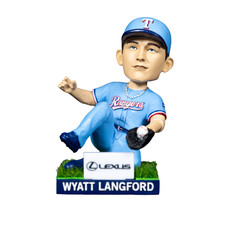 Cabezal Bobblehead captura deslizante Texas Rangers Wyatt Langford 7/9/2026 **PREVENTA**