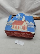 Toy Church Kit Plasticville, USA Bachman Bros w/ Box Complete Used