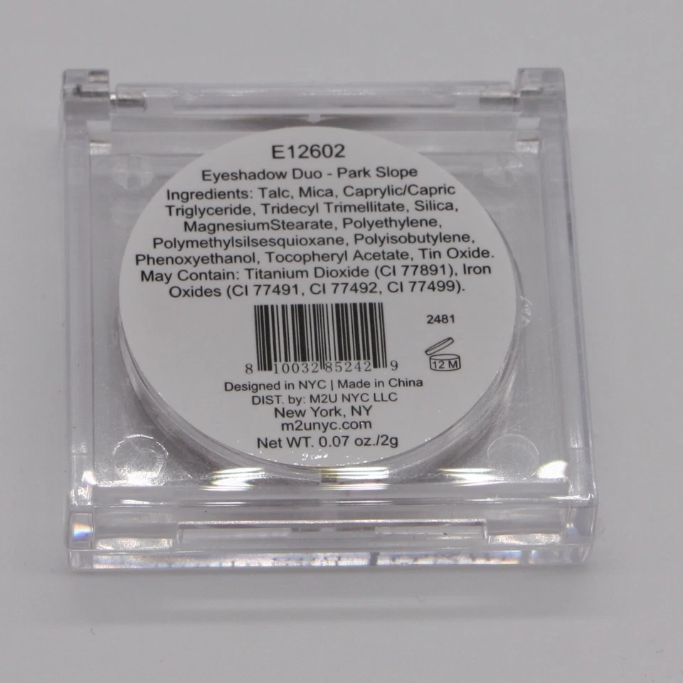 M2Ü NYC Park Slope Eyeshadow Duo Eye Makeup in Travel Size Brand New - Image 3 of 3