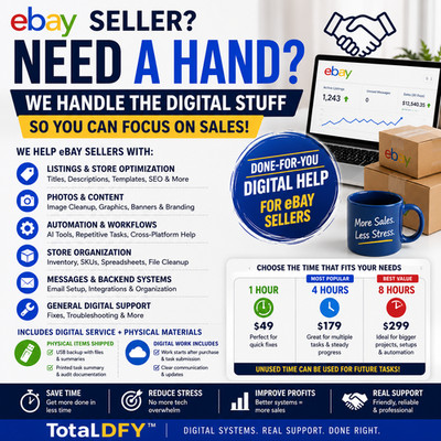 eBay Seller Burned Out? We Handle the  Digital Support So You Can Focus on Sales