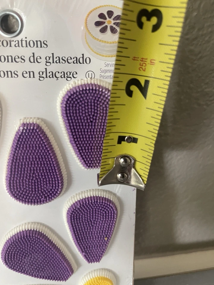 NEW Wilton large flower Icing cake Decoration cupcake topper edible sugar decor - Image 2 of 4