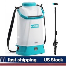 1.85 Gal Battery Powered Sprayer 0-60 PSI Adjustable Strap 12V 2Ah for Weeding