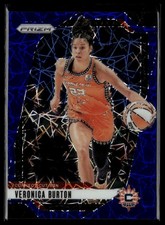 2024 Panini Prizm WNBA #35 Veronica Burton Blue Velocity Prizms