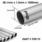 38.1 MM (1.5 INCH) STAINLESS STEEL EXHAUST ROUND PIPE T304 TUBE 1.5 MM WALL