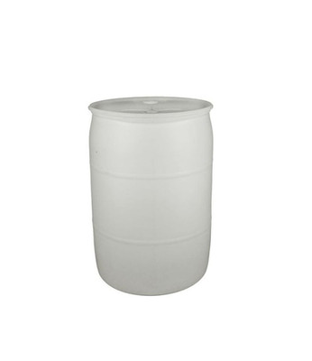 55 Gallon Reconditioned Plastic Drum, Closed Head-Natural, UN Rated