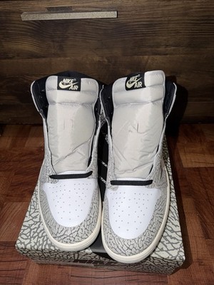 Nike Air Jordan 1 Retro High OG White Cement Tech Grey DZ5485-052 Size 16