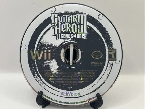 Guitar Hero III: Legends of Rock (Nintendo Wii, 2007) - DISC ONLY, Tested, Works