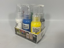 Gallery Glass, Basic Stained Glass Kit, 6 Colors Acrylic Paint - Brand New