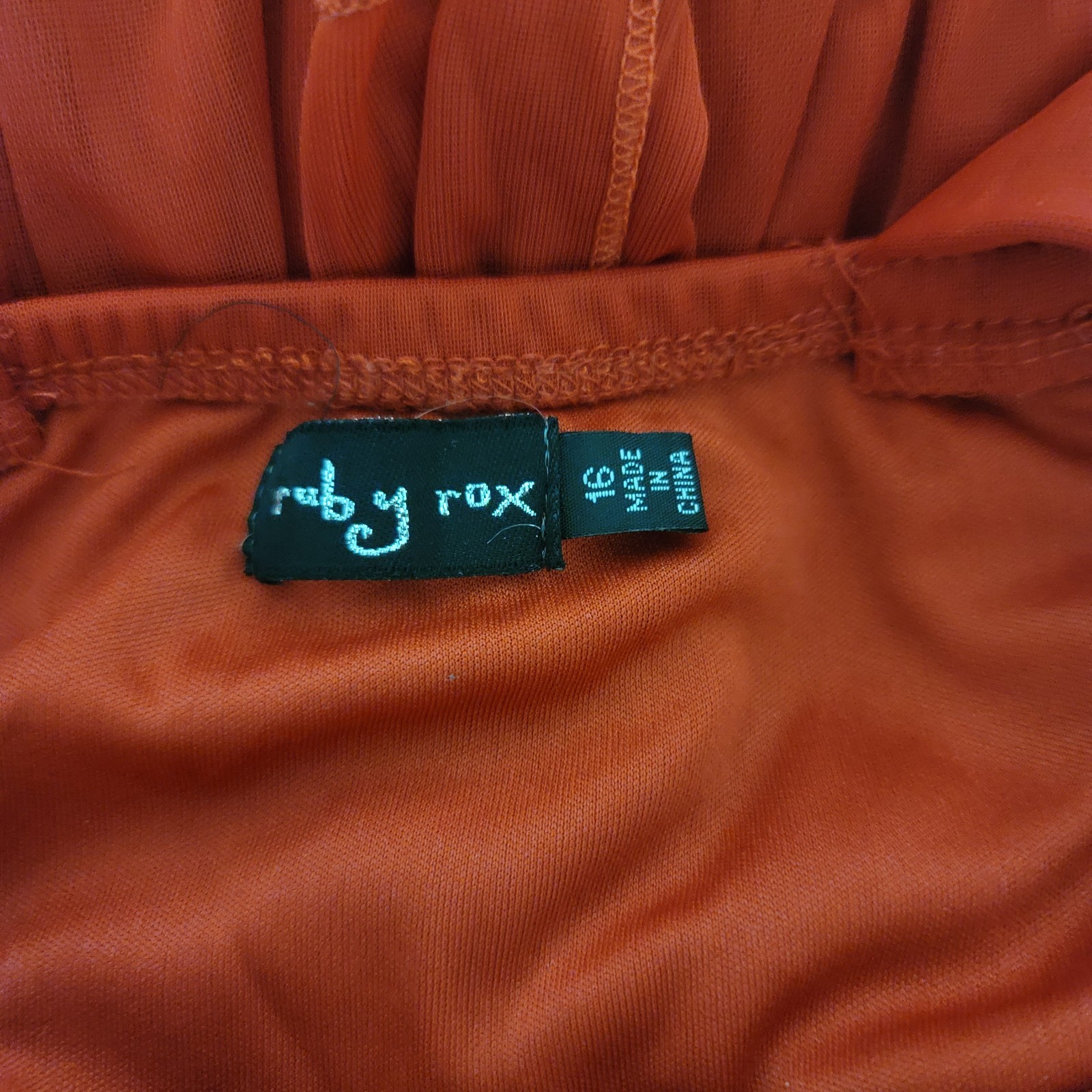 Ruby Rox Red Sequin Back Tie Boat Neck Layered Dr… - image 8