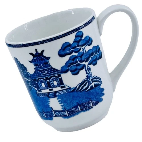Johnson Bros Blue Willow Coffee Tea Mug Cup made in England Vintage Original