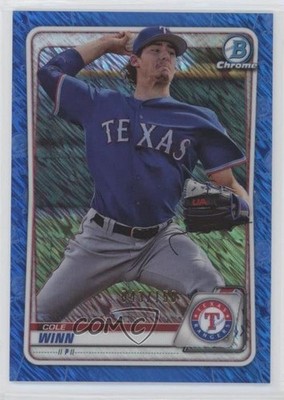 2020 Bowman Chrome Prospects Blue Shimmer Refractor /150 Cole Winn #BCP-107 7m0