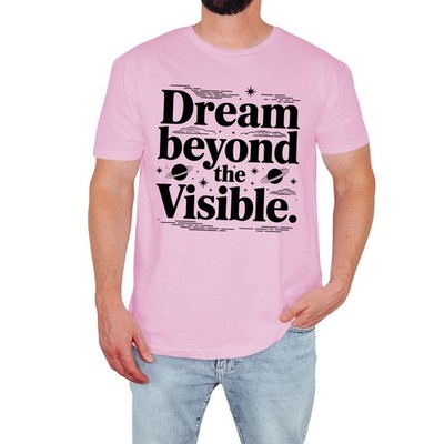 Dream Beyond The Visible Herren T-Shirt Inspirierend Zitat Weltraumliebhaber Geschenk