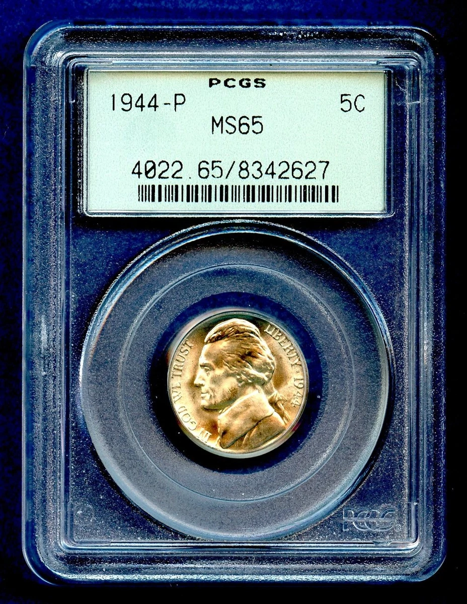 MS 65 Graded 1944 Year US Jefferson Nickels (1938-Now) for sale | eBay
