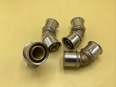 4 x Firmopress Multitubo 32 mm Messing 135% Bögen 45 Presssitz Typ REF5167