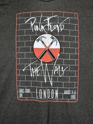 Liquid Blue Mens T-shirt Gray Pink Floyd The Wall London 2XL #3931 NWOT