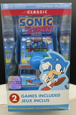 My Arcade Sonic The Hedgehog Joystick Player 2in1 Sega Classic Arcade 6+ New