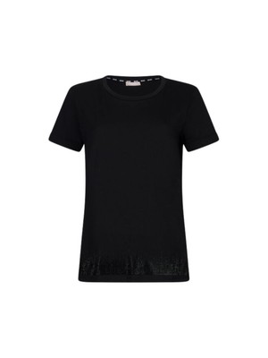 Damen T-Shirt Liu Jo Aus Baumwolle, Farbe Schwarz, Code TA5180 JS923