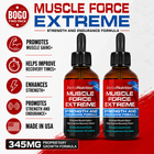 Bodybuilding Supplement Muscle Force Extreme 2 Bottle Pack 345mg Growth Formula