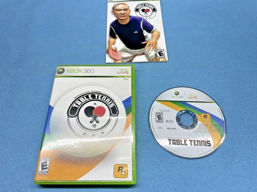 XBOX 360 Rockstar Games Table Tennis Video Game w/ Manual Mint Condition