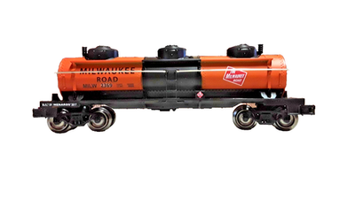 #ad Menards O Scale MILWAUKEE ROAD 3 DOME TANK CAR #MILW 2369 No Box AA 987 $12.95