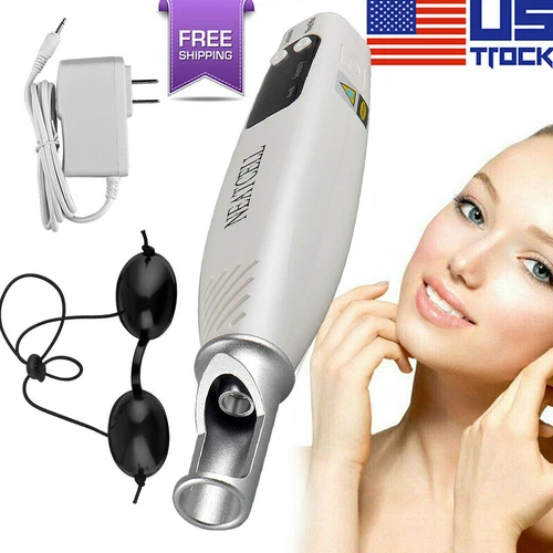 Penna laser professionale picosecondi blu e rossa rimozione tatuaggi acne talpa cicatrici detergente - Foto 4 di 17
