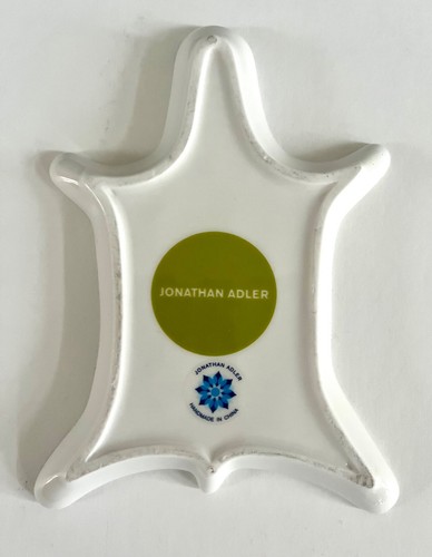 Jonathan Adler Green Wht Carnaby Zebra Porcelain Dish Trinket Tray EC - Picture 4 of 4