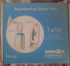 Breastfeeding Starter Pack Kiinde Twist Kit Direct Pump Breast Milk New in Box 