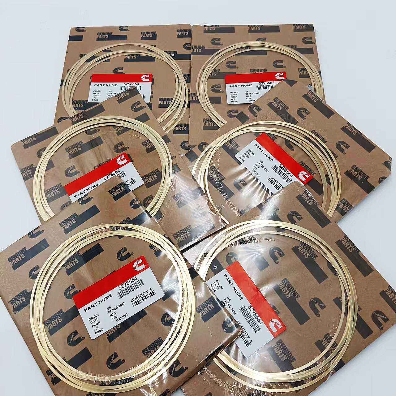 6 sets New 5298564 Shim -Liner .020 Counterbore Shim fits ISX 1997 