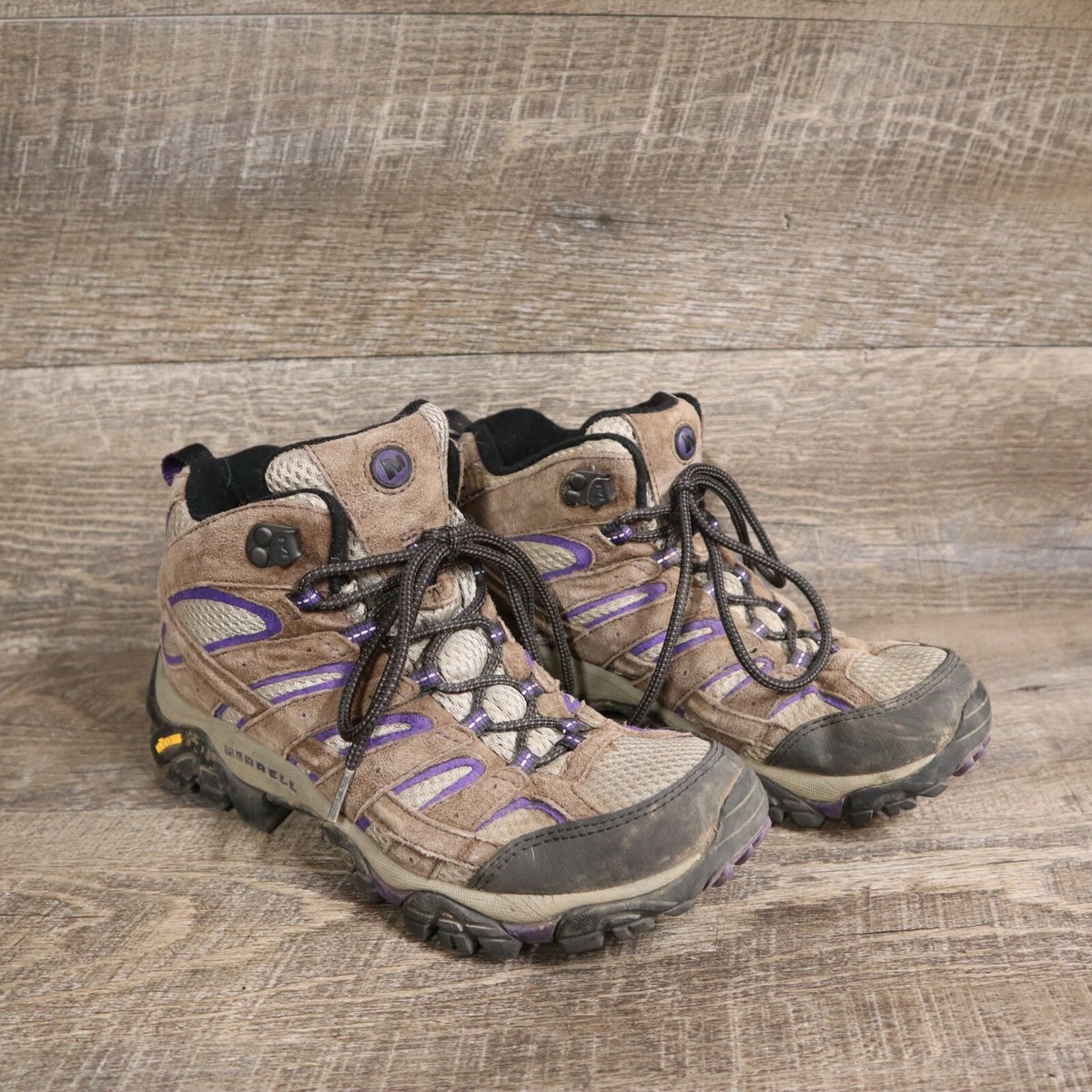 Mens Hiking Boots with Purple Trim Men main image 2