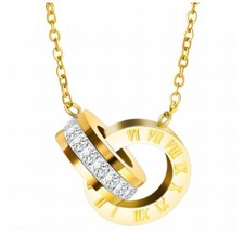 18K GOLD PLATED STAINLESS STEEL NECKLACE, Waterproof, No Turnish, Hypoallergenic