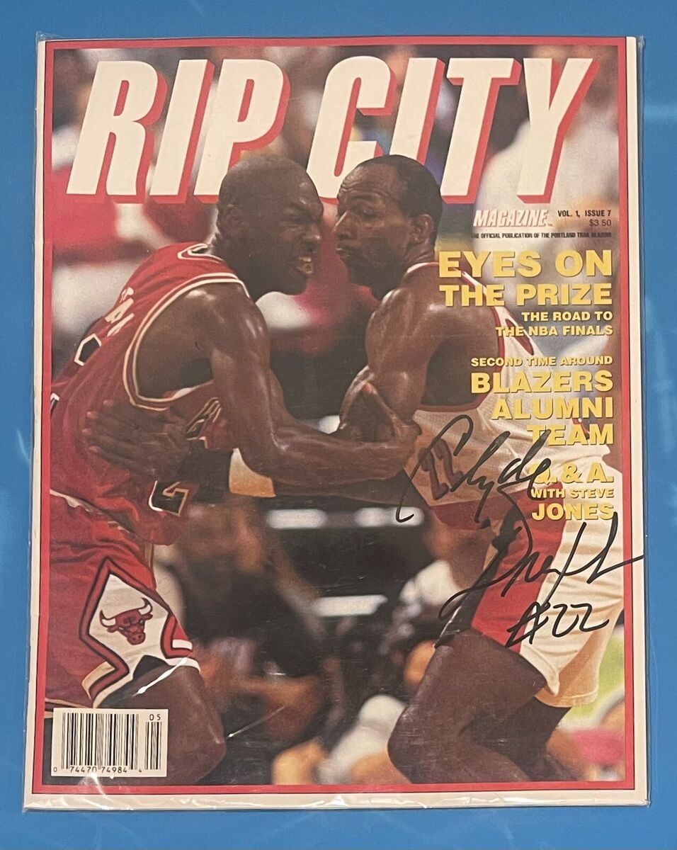 Michael JORDAN ⭐️ Clyde DREXLER Auto 1993 RIP CITY Michael JORDAN ⭐️ Clyde DREXLER Auto 1993 RIP CITY